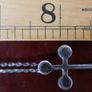 Vintage Sterling Silver 925 Heraldic Cross Pendant Necklace 5,6g length 16" Image 7