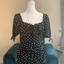 Brand-new Ladies Dove Ruched Detail Midi Dress In Black Spot from Girl in Mind Image 6