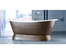 Versailles Double Ended Plinth Cast Iron Bath with Curve