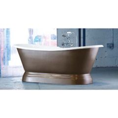 Versailles Double Ended Plinth Cast Iron Bath with Curve