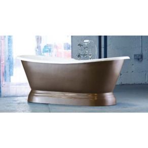 Versailles Double Ended Plinth Cast Iron Bath with Curve