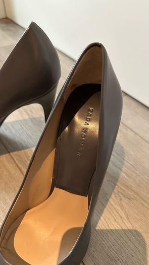 Zara High Heels genuine leather size 6
