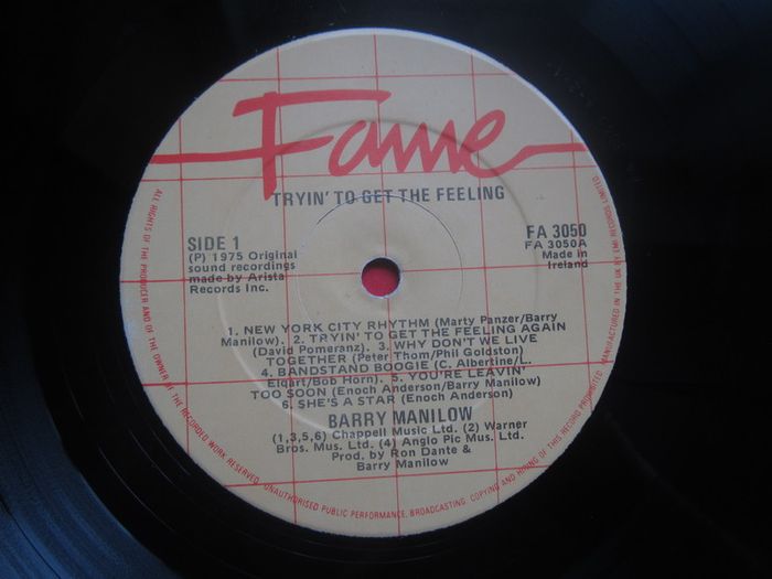 Barry Manilow    trying to get the feeling