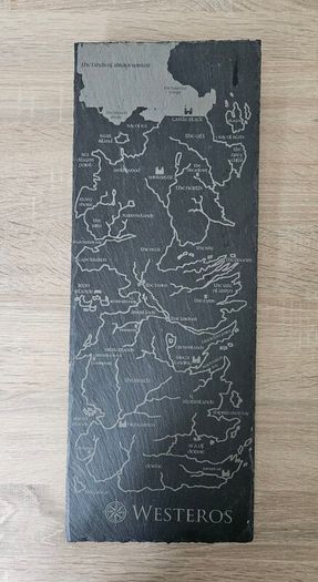 Game of Thrones Westeros Slate map