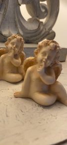 Shabby Chic Set of 2 Cherubs/ Fairies