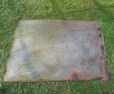 Steel plate or cover.