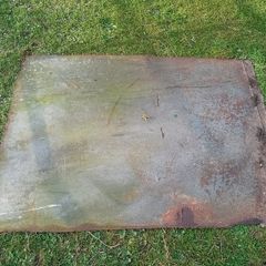 Steel plate or cover.