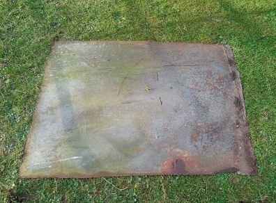 Steel plate or cover.