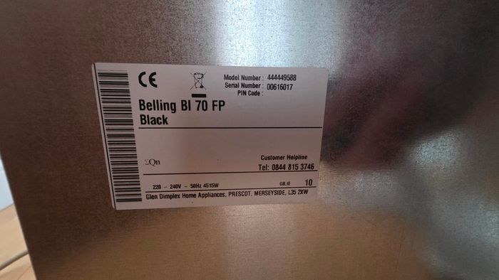 Belling BI 70 FP Oven