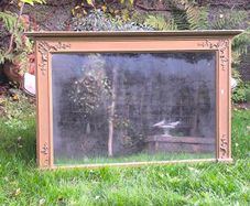 R.&W. Clarke, Cork- 19th C. Antique Irish Gilt Overmantel Mirror