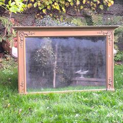 R.&W. Clarke, Cork- 19th C. Antique Irish Gilt Overmantel Mirror