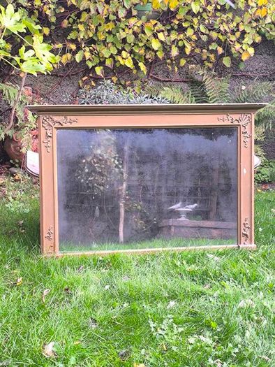 R.&W. Clarke, Cork- 19th C. Antique Irish Gilt Overmantel Mirror