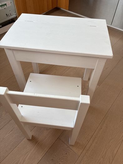 Child's desk and chair