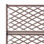 Trellis Raised Bed with 3 Pots 83x30x130 cm Poly Rattan Brown Image 4