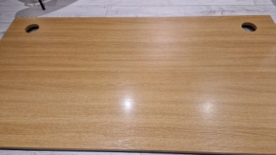 Oak effect desk top