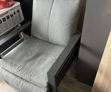 Gray Reclining Armchair