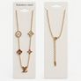 Gold-Tone Stainless Steel Floral Necklace Image 2