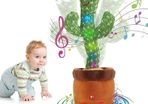 Dancing Cactus Plush Toy Can Singing And Recording To Learn Talking Kids Gift