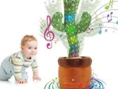 Dancing Cactus Plush Toy Can Singing And Recording To Learn Talking Kids Gift