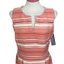 Brand New Tommy Hilfiger Ladies Orange Stripe Fitted Dress Us10 Uk 14 includes postage Image 2
