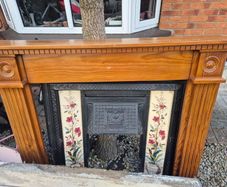 Cast iron fireplace