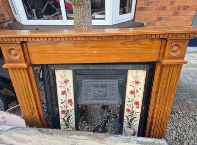 Cast iron fireplace