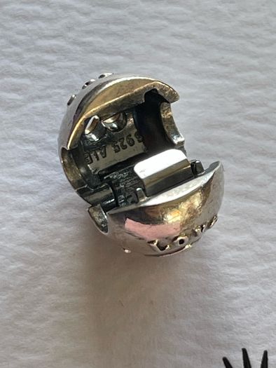 Pandora Charm clip Family and Love Heart Clip Charm With 14k Gold Heart new