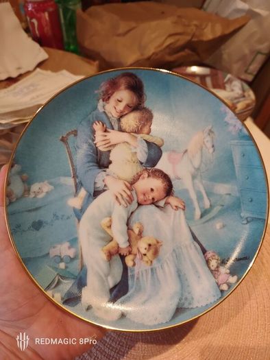 8 Collection Of Danbury Mint Fine Porcelain Plates