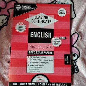 Edco Leaving Cert Exam Papers English Higher Level