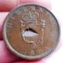 1805 Hibernia Penny. King George III Hibernia Penny. Image 5