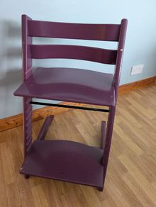 Genuine Stokke Tripp Trapp High Chairs / Growth Chairs (Purple & Green)