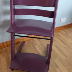 Genuine Stokke Tripp Trapp High Chairs / Growth Chairs (Purple & Green)