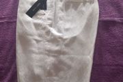 Brand New White Linen Cropped Trousers