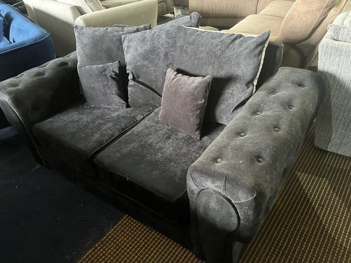 Black 2 seater sofa