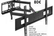 Tv Wall Bracket Tilt Swivel Long Arm 32"- 80"