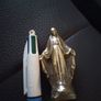 Brass holy Mary small statue Image 2