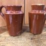 2 Stoneware Cream Pots Image 2
