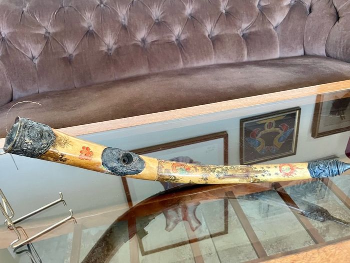 Repro China Ming Guo period 1920s Bone Opium Pipe
