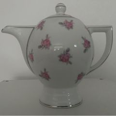 Antique Limoges (Salmon & Cie - TLB) Porcelain Art Deco Teapot - Pre-World War II - Made between 1929 -1939 - Perfect Condition as stored in display cabinet