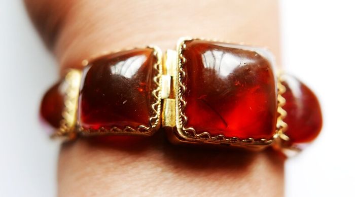 Vintage womens amber cocktail watch. Russian Watch Ladies CHAIKA