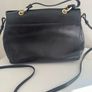RED V Valentino genuine black leather crossbody bag with large bow and pink interior lining Image 9