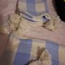 4 vintage blue and cream shabby chic cushion covers Image 3