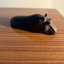Vintage African Hand Carved Hippopotamus Image 2