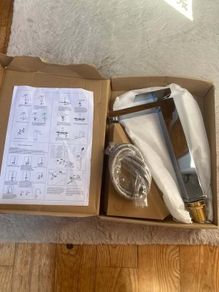 Tall Chrome washbasin tap-Brand New