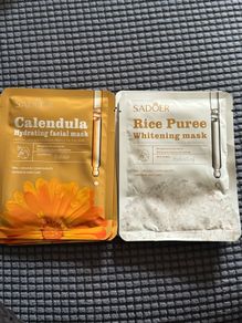 Korean hydrating rice whitening sheet masks