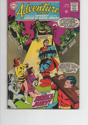 Adventure Comics #370 The Devils Jury 1968 Dc Silver Age Comic