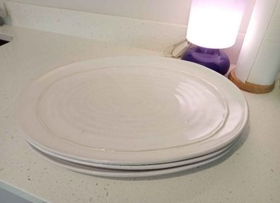 3 Ceramista Oval Serving Platters (46cm x 36cm)
