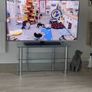 TV Unit Glass and Chrome Image 2