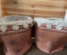 Storage baskets woven cotton natural collection by Butlers 2 sizes brand new