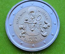 Slovenia 2025 year Uncirculated 2 Euro coin.